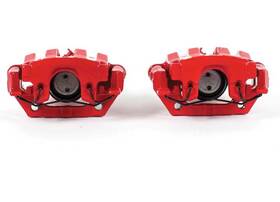 Power Stop S5050 Powerstop For 06-09 Pontiac Solstice Rear Red Calipers With Brackets - Pair