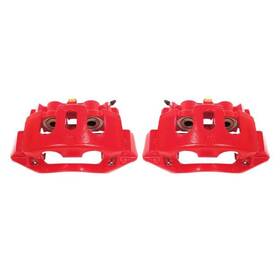 S5306 Power Stop Fits 11-19 Chevrolet Silverado 2500 Hd Rear Red Calipers With Brackets