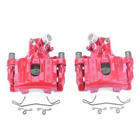 S6284b Powerstop Brakes Red Powder Coated Calipers