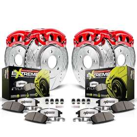 Kc6318-26 Powerstop Brake Disc And Caliper Kits 4-wheel Set Front Rear For Ilx