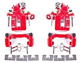 S3298 Powerstop Red Powder Coated Performance Calipers