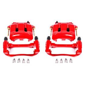 S4928a Powerstop Red Caliper Pair With Brkt