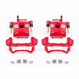 Tlx-psbs2602-cl360a70 Powerstop Power Stop Brake Calipers For Mazda Prot G 1999-2001 Front Red With Brackets