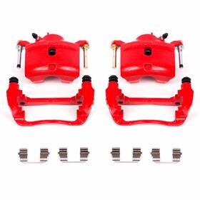 Tlx-psbs2660-cl360a73 Powerstop Power Stop Brake Calipers For Honda Cr-z 2016 Front Red With Brackets - Pair