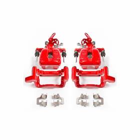 Tlx-psbs2976-cl360a71 Powerstop Power Stop Brake Calipers For Volkswagen Jetta 2005-2010 Rear Red With Brackets