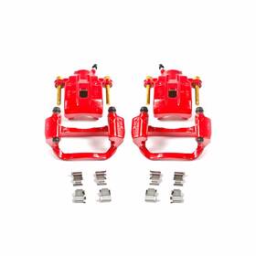 Tlx-psbs3276-cl360a71 Powerstop Power Stop Brake Calipers For Toyota Sequoia 2008-2015 Rear Red With Brackets Pair