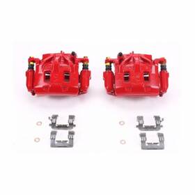 Tlx-psbs3348-cl360a71 Powerstop Power Stop Brake Calipers For Subaru Tribeca 2008-2014 Front Red - Pair