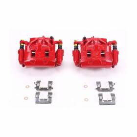 Tlx-psbs3348-cl360a75 Powerstop Power Stop Brake Calipers For Subaru Wrx 2015-2020 Front Red With Brackets