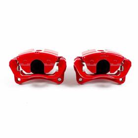 Tlx-psbs5424-cl360a70 Powerstop Power Stop Brake Calipers For Dodge Dart 2013-2016 Rear Red With Brackets - Pair