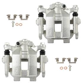 Pr845533g01 Premium Motoring Pair Brake Calipers With Bracket Rear For 2008-2012 Infiniti Ex35 14-17 Qx50