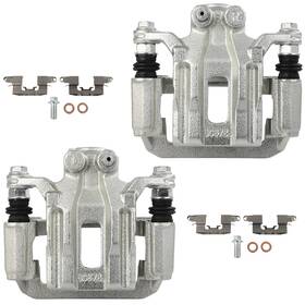 Pm845534d01 Primerideparts Pair For 2005 - 2012 Nissan Pathfinder Rear Disc Brake Calipers With Bracket