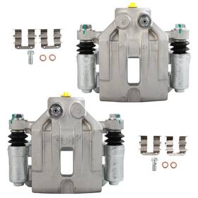Pm846997d01 Primerideparts Pair For 2007-2008 Kia Rondo Rear Disc Brake Calipers With Bracket