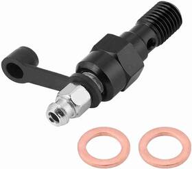 Qiilu8310ydeh94-01 Qiilu Banjo Bolt Bleed Screw M10 X 1.0mm Motorcycle Brake Master Cylinder Caliper