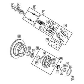 6513251aa Ram Oe For 3500 19-24 Rear Disc Brake Caliper Bracket Mounting Bolt