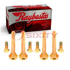 Sx-yc28 Raybestos Brakes R-line 2 Pc Front Disc Brake Caliper Bolt Kits For 2006-2009 Zx