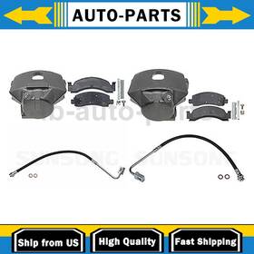 Lslste05082025l10686 Raybestos Brakes Sunsong Front Brake Caliper With Hoses Driver Passenger Side Fits Chevrolet K30 6.2l