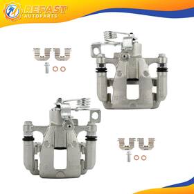 Re845627f01 Refast-autoparts 2x Rear Brake Calipers For 12-14 Dodge Attitude 12-17 Hyundai Accent With Bracket