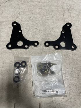 11009312 Ridetech 11009546 Pair Of C5/c6 Caliper Brackets For Steel Black Perfo