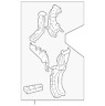 53202-0e011 Rx350 Rx330 Lexus Genuine Side Support