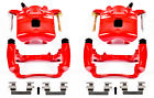S4880 Power Stop Disc Brake Red Powder Coated Calipers With Brackets