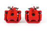 S6708 Power Stop Disc Brake Red Powder Coated Calipers Rear