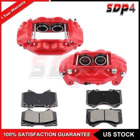 Sd832131p4 Sdp4 Front Brake Calipers And Low Dust Ceramic Pads For 2008-2018 Toyota Sequoia