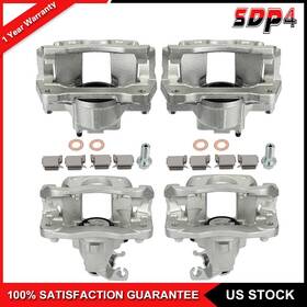 Sd835cy589p4 Sdp4 Brake Front And Rear Pair Calipers With Bracket Fits 2009-2012 Volkswagen Routan