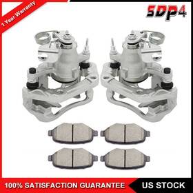 Sd839258p4 Sdp4 2 Rear Brake Calipers And 4 Ceramic Pads Kit Fits 2011-2014 Ford Edge