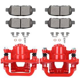 Sd842996p4 Sdp4 Rear Brake Calipers And Low Dust Ceramic Pads Kit For 2007-2008 Nissan Maxima