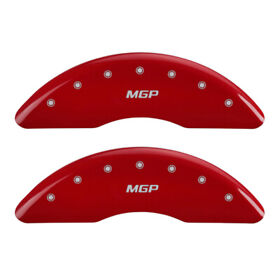 22215smgprd Set Of 4 Red Finish Silver Mgp