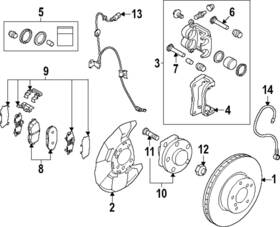 26231fl001 Subaru Genuine Disc Brake Caliper Pin