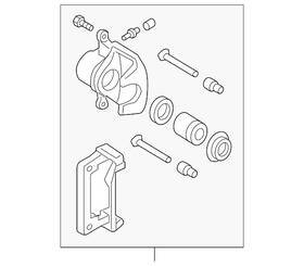 26292ag053 Subaru Genuine Disk Brake Kit Pad Less F