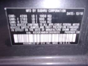 536-10986r Subaru Passenger Right Caliper Front 11.6 Inch Rotor Fits 19-23 Impreza 535591