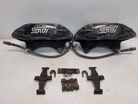 536-50788l Subaru 2008-14 Impreza Sti 2.5l / Turbo Front Oem Brembo Calipers Black