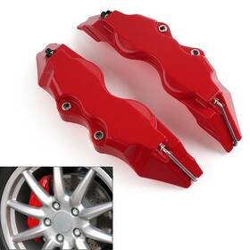 1122brake Successsss 2x Universal Large Size 3d Style Car Auto Disc Brake Caliper Covers Set Kit Red
