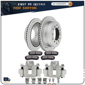 Szt84176001c Sztautopartstore Brake Rear Ceramic Pads And Rotors Calipers For 2010-2014 Toyota Fj Cruiser