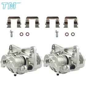536148 Techme17 Pair Brake Calipers With Bracket For Subaru Forester Outback Legacy 2.5l Front