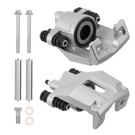 Tembor 184858 184859 2pcs Brake Rear Calipers And 4pcs Ceramic Pads For 2004-2011 Ford F-150 5.4l
