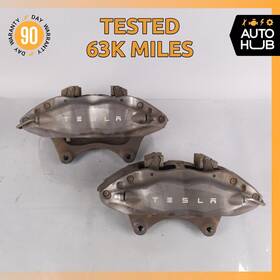 100316000c Tesla 12-15 Model S Front Left And Right Brembo Brake Calipers Oem 63k