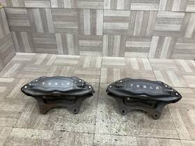 10779400c Tesla 2012-2021 Model S Front Brake Caliper Set Black Oem