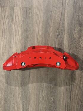 1420624-00-b Tesla 142062400b Oem 2021-2024 Model X/s Front Right Caliper Performance Red