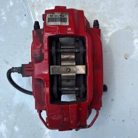 6006438-01-c Tesla 2012-2020 Model S Rear Right Caliper Red With Brake Hose Line