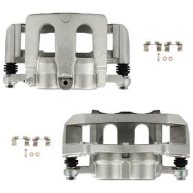 Th845672110e The-one-fp Pair Front Brake Calipers For 2011-19 Ford Explorer 13-19 Lincoln Mkt With Bracket