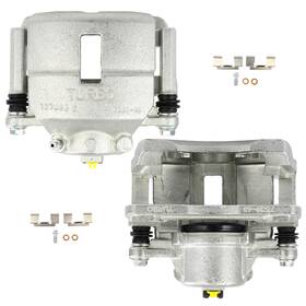 Th846989110e The-one-fp Pair Front Brake Calipers For 2003-2009 Chrysler Pt Cruiser L4 2.4l With Bracket