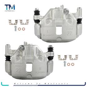 Tm8451556601s Top-modifiedstore Pair Front Brake Calipers With Bracket For 1993 1994 1995 Hyundai Scoupe