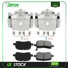 Topcn-autoparts Top848444s01 For 2006 2007-2012 Chevrolet Malibu Front Pair Brake Calipers And Ceramic Pads