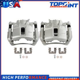 To845561p01 Topoint-autoparts Fits 03-04 Honda Accord V6 3.0l Auto Trans With Bracket 2x Front Brake Calipers