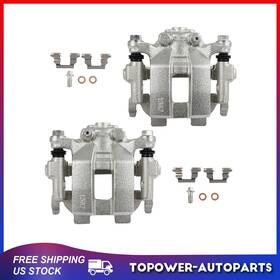Topo845532wer Topower Rear Pair Brake Calipers With Brackets For Infiniti M37 M56 Awd 2011 2012 2013