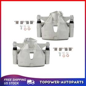 Topo845553wer Topower Front Pair Brake Calipers With Bracket For 2006 2007 2008 Lexus Is250 V6 2.5l