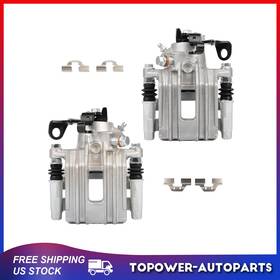 Topo845655wer Topower Rear Pair Lh And Rh Brake Calipers With Bracket For Audi Tt 2000 01 02 03 04 05 2006